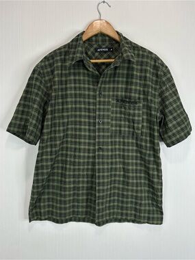 Afends GHOST SS SHIRT OIL GREEN Button Shirt